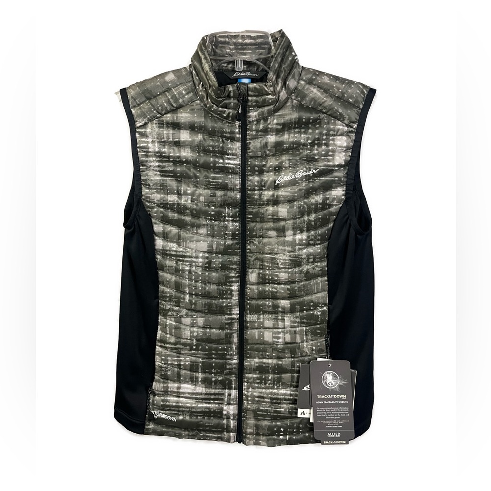 Eddie Bauer‎ NWT First Ascent Stormdown Microtherm Down Filled Printed Vest- S